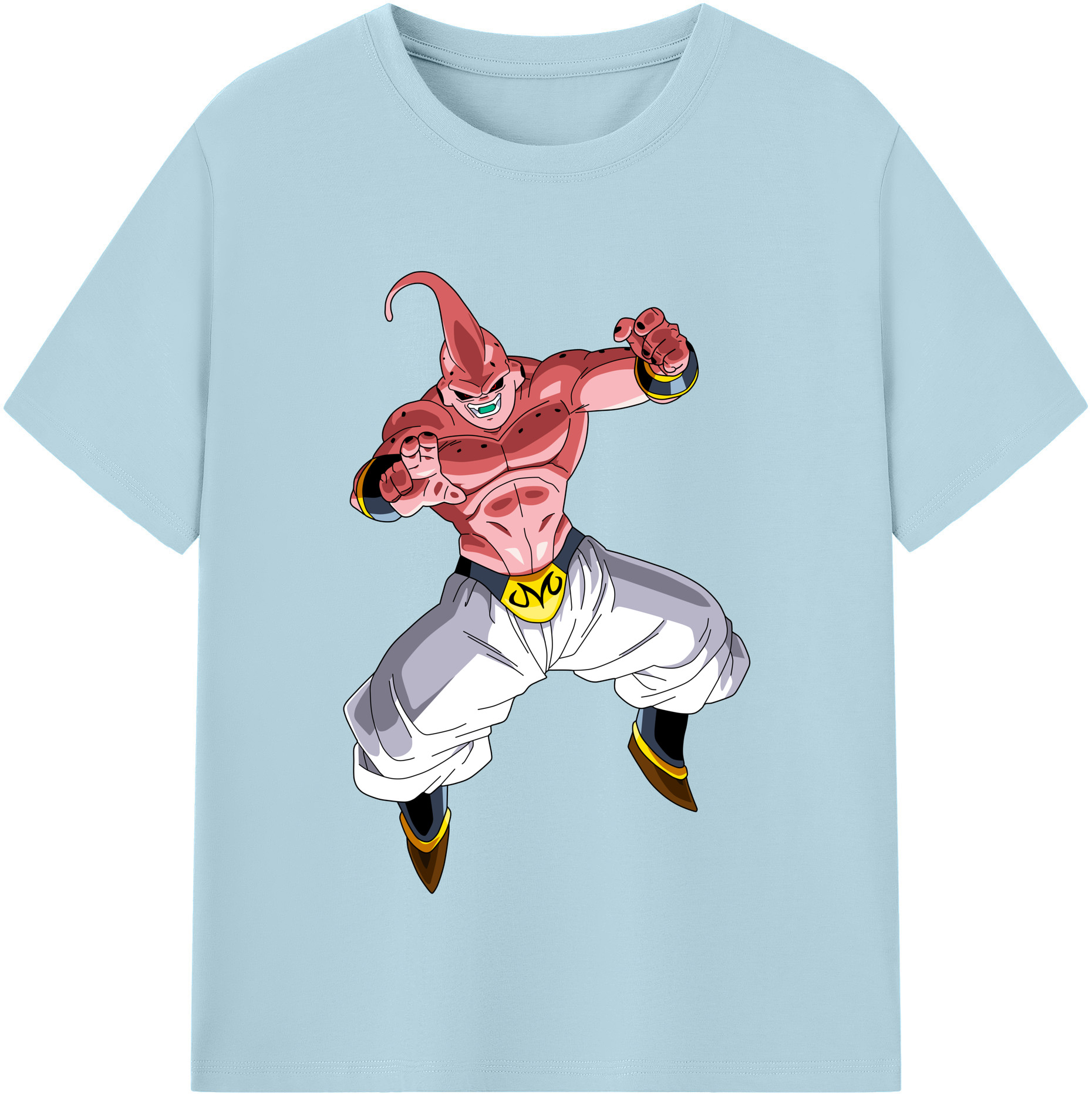 （画像用） ドラゴンボール 魔人ブウ DRAGON BALL Majin Buu 綿100％半袖Tシャツ（フロントプリント）